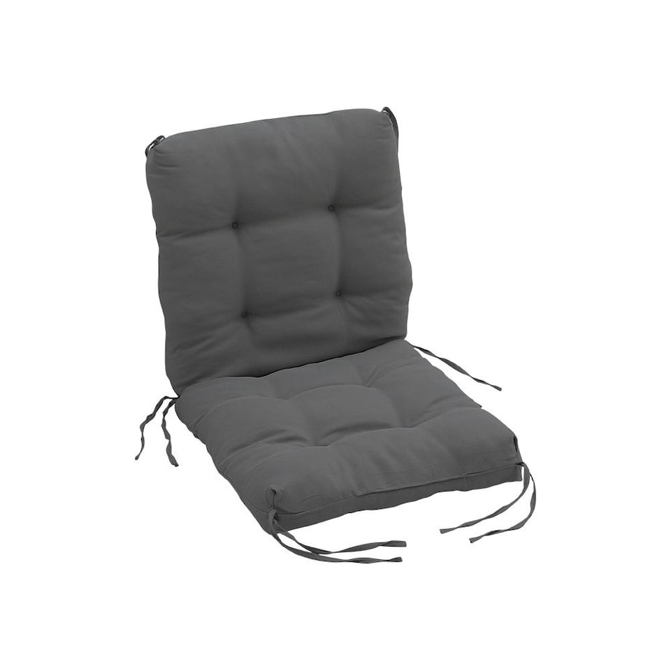 image 1 of Living and Home Lawn Chair Cushion Deep Seat for Indoor and Outdoor Furniture | Black