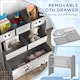 image 4 of ZONEKIZ Kids Storage Unit with 6 Boxes, Toy Storage Organiser, Grey