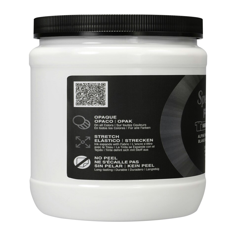 image 1 of Speedball Flex Screen Printing Fabric Ink, Alpine White, 32oz