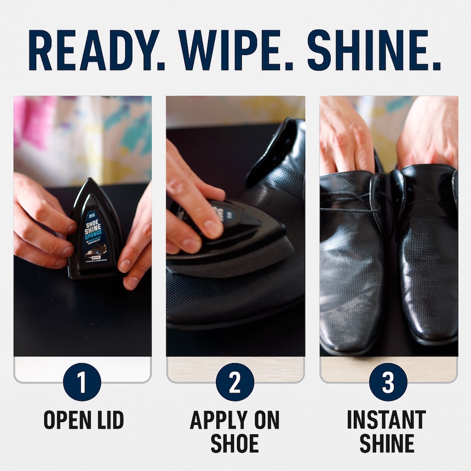 image 1 of Shoe Shine Sponge - Natural Conditioner and Restorer