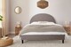 image 3 of Roma Arch Grey Upholstered Bed Frame | Grey | Double