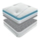 image 4 of Sareer Cool Blue Memory Foam Open Coil Mattress 4FT6 White | Double