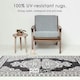 image 2 of Homescapes Outdoor Rug Luxury Waterproof Reversible, For Garden, Motif Black | 120 x 186 cm