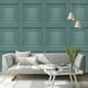 image 2 of Belgravia Oliana Panel Wallpaper - Soft Teal - 10m x 53cm Green