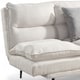 image 8 of Sennen Cushion Padded Fabric 3 Seater Large Single Clic-Clac Sofa Bed | Cream | Natural | Three Seater