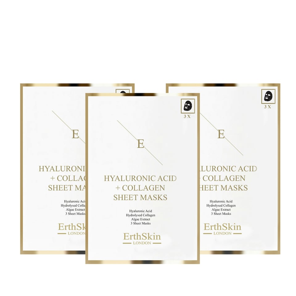 image 1 of Hyaluronic Acid & Collagen Mask - 3 sheets x 3