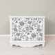 image 4 of NuWallpaper NHS4769 Etched Floral Mono Peel & Stick Wallpaper, Black | Black | Black | 2.86m² | 1