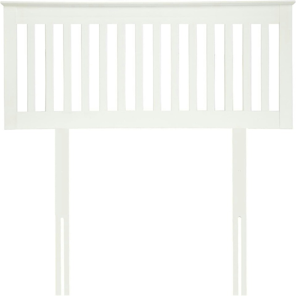 image 1 of 6ft Super King White finish solid wood wooden headboard bed head end board White | 6ft Super King