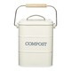 image 4 of 2pc Antique Cream Storage Set with Compost Bin and Utensil Pot