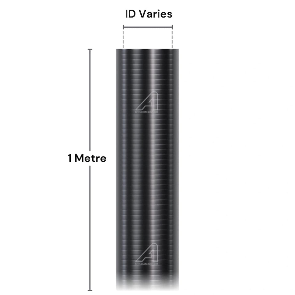 image 1 of Auto Silicone Hoses 16mm Black Silicone Straight Hose Coupler Connector Pipe Turbo Intercooler Radiator Coolant Air Intake