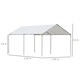 image 5 of Outsunny 3 x 6m Heavy Duty Carport Garage Car Shelter Galvanized Steel Outdoor Open Canopy Tent Water UV Resistant Waterproof, White