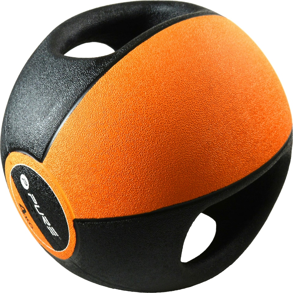 image 1 of Medicine Ball with Handles - 4kg