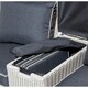 image 3 of 2 Seater Putty Grey Rattan Weave Garden Companion Set
