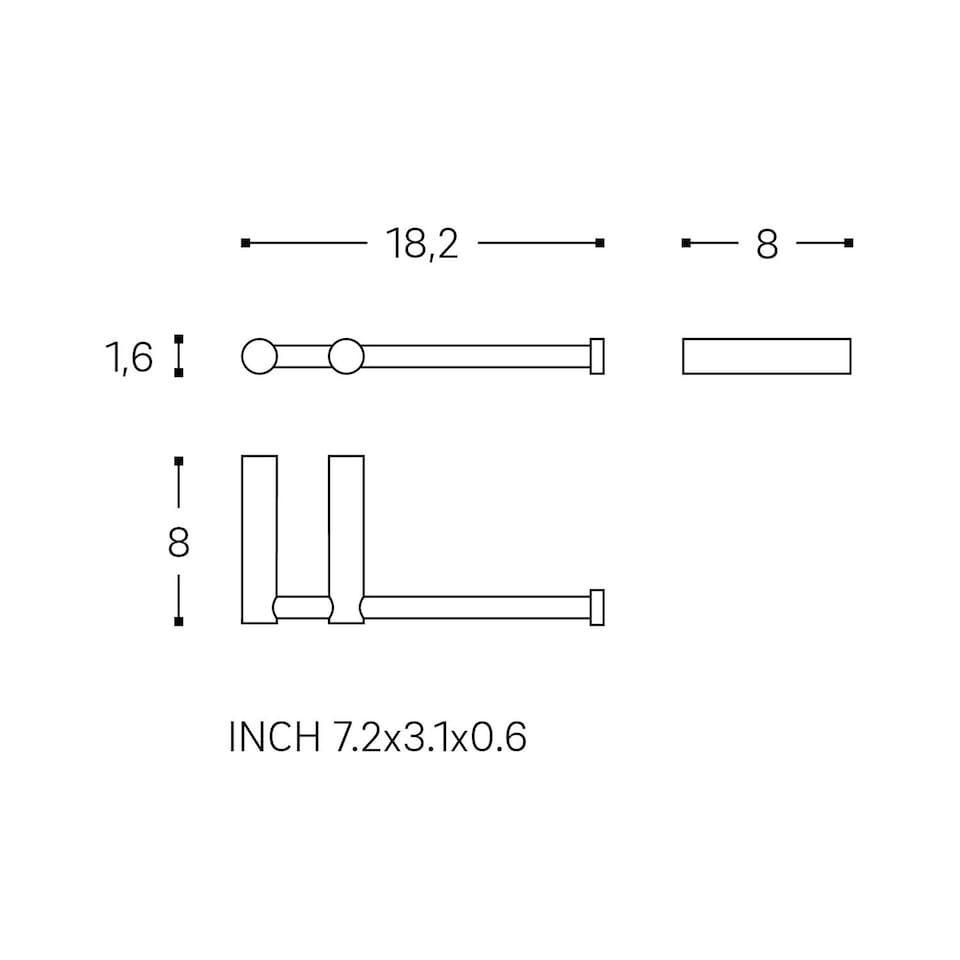 image 1 of COSMIC Toilet roll holder, Mustard, LOGIC Collection