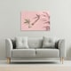 image 2 of Botanical leaf on pink (Canvas Print)