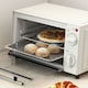 image 9 of HOMCOM Mini Oven, 9L Countertop Electric Grill, Toaster Oven with Adjustable Temperature, Timer, Dishwasher Safe Baking Tray and Wire Rack, 750W, Cream
