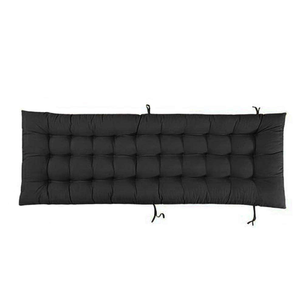 Living and Home Sun Lounger Chair Cushion Indoor & Outdoor - Black