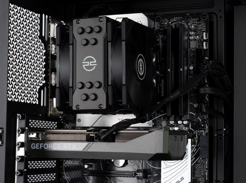 image 1 of PCSpecialist PRO Gaming PC - Ryzen 5 7500F Nvidia RTX 5060Ti 32GB RAM 2TB M.2 SSD Windows 11 Home
