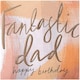 image 4 of Contemporary Embossed Text Design Dad Birthday Card