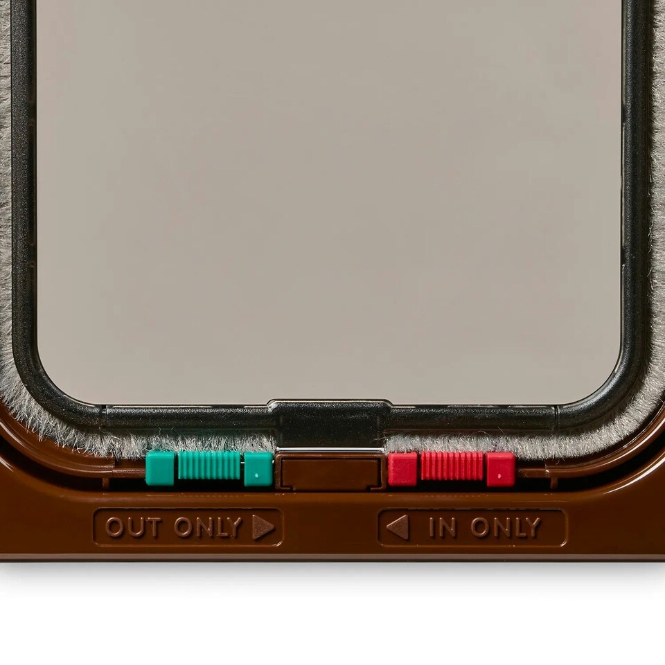 image 1 of Cat Mate 4-Way-Locking Cat Flap White (309W)