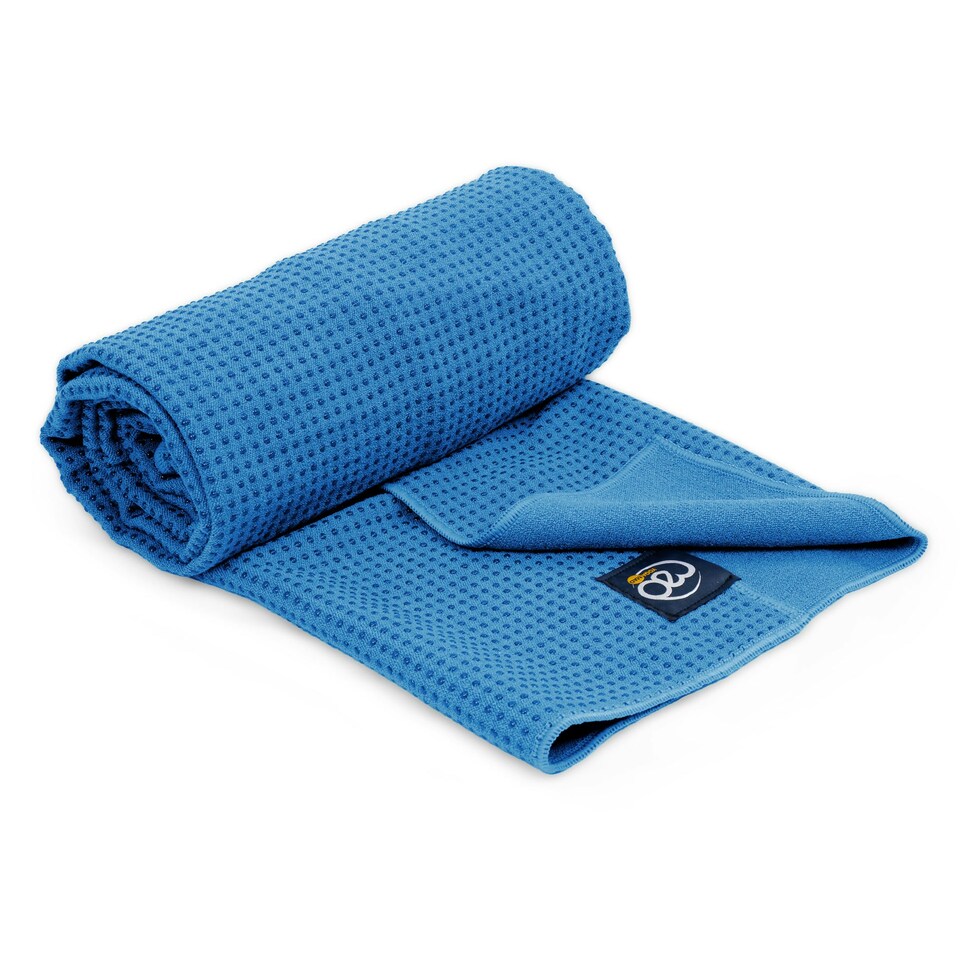image 1 of Grip Dot Yoga Towel Sky Blue