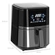 image 7 of HOMCOM Air Fryer 4.5L 1500W with Digital Display Rapid Air Circulation Timer