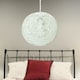 image 3 of Abaca - White 10 inch Globe Ceiling Light Shade | White | Medium | 1