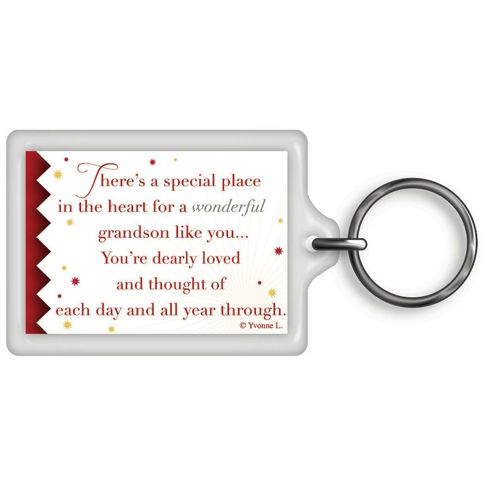 image 1 of A Special Grandson Celebrity Style World's Best Keyring