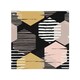 image 1 of Yellow White & Pink Hexagons Splash Back | White