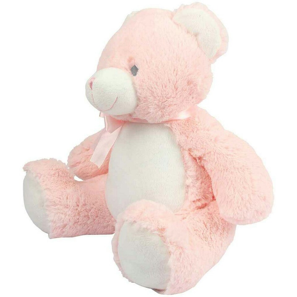 image 1 of Mumbles Bear Plush Toy - Pink - One Size