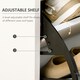 image 5 of HOMCOM Shoe Storage Cupboard with 2 Flip Doors and Sliding out Drawer, White