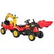 image 1 of HOMCOM Pedal Powered Tractor Ride-On Car w/ Moving Bucket Steering Wheel 3-6 Yrs