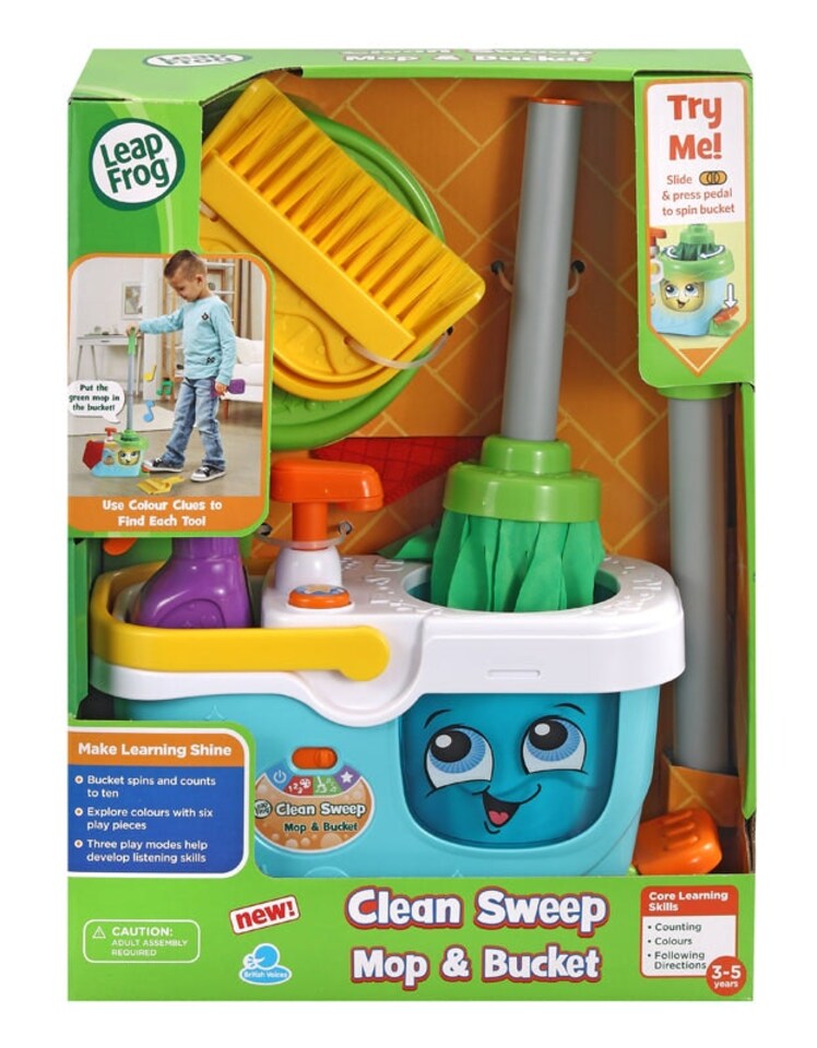 image 1 of Leap Frog Clean Sweep Mop & Bucket
