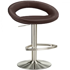 Lunar Adjustable Bar Stool - Brown Brown