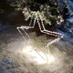 image 2 of 38cm LED Dewdrop Open Star Indoor Outdoor Christmas Decoration in Warm White
