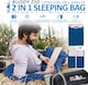 image 8 of SAIL Buddy Double Sleeping Bag with 2 Pillows - Extra Large 220x150cm, 250GSM, Water-Resistant