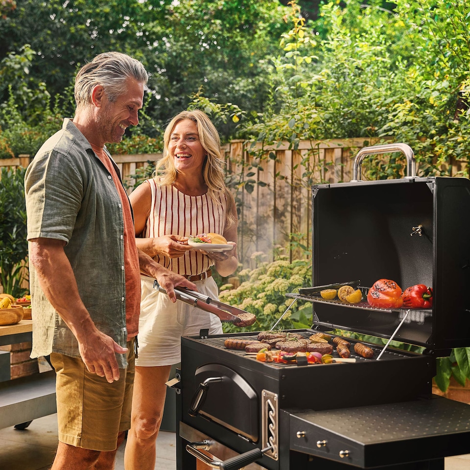 image 1 of VonHaus Charcoal BBQ XL Portable Barbecue with 1 Shelf