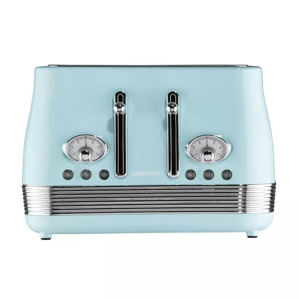 image 1 of Denver Retro Kettle & 4-Slice Toaster Set 1.5L 3000W Blue | Sky Blue | 4-slice