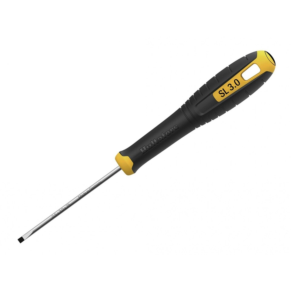 image 1 of Hultafors Slotted Screwdriver - Multi Colour - 3.0 x 75mm