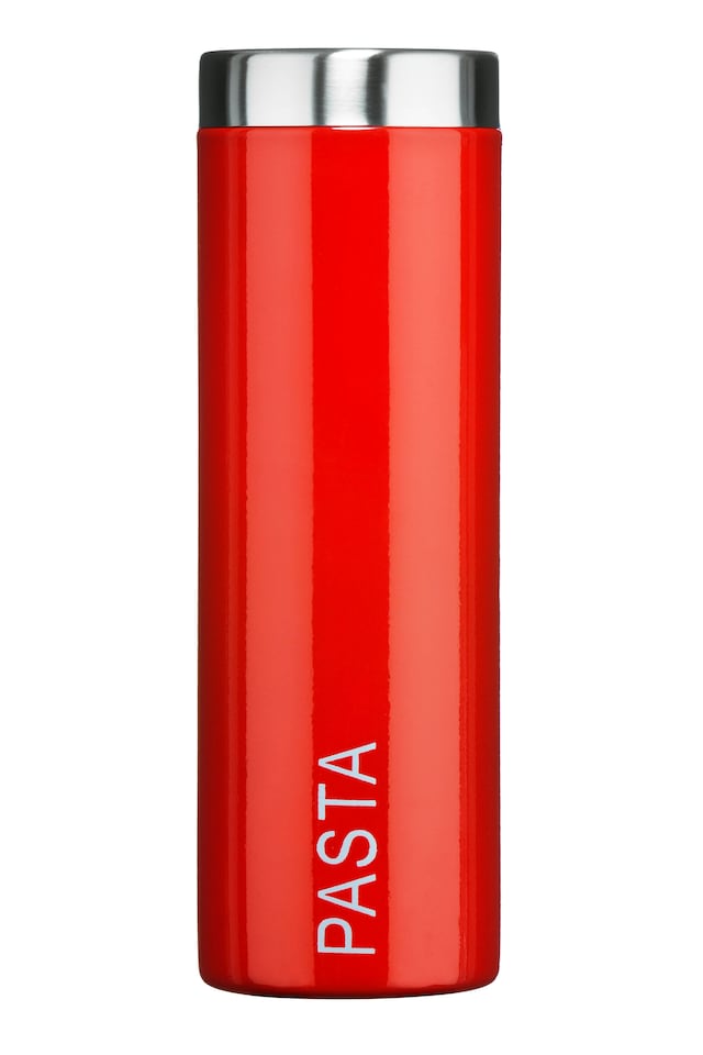 image 1 of Maison by Premier Red Enamel Pasta Canister
