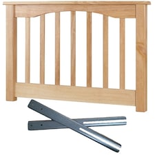 3ft Single Beech wood finish solid,chunky headboard bed head end board. N/A | 3ft Single