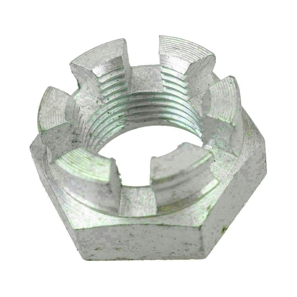 image 1 of M20 x 1.5 Slotted Castle Nut for Trailer Wheel Hubs Castellated Hub Bearing Nut