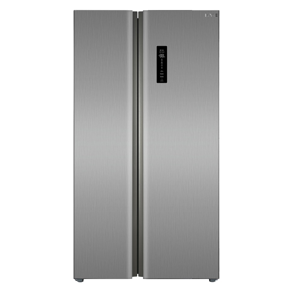 image 1 of HYE 505 Litre Frost Free American Fridge Freezer, 92cm, Inox - RF01AM505DS07