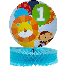 Creative Party Honeycomb Zoo Animals Party Centrepiece - Multicoloured - One Size