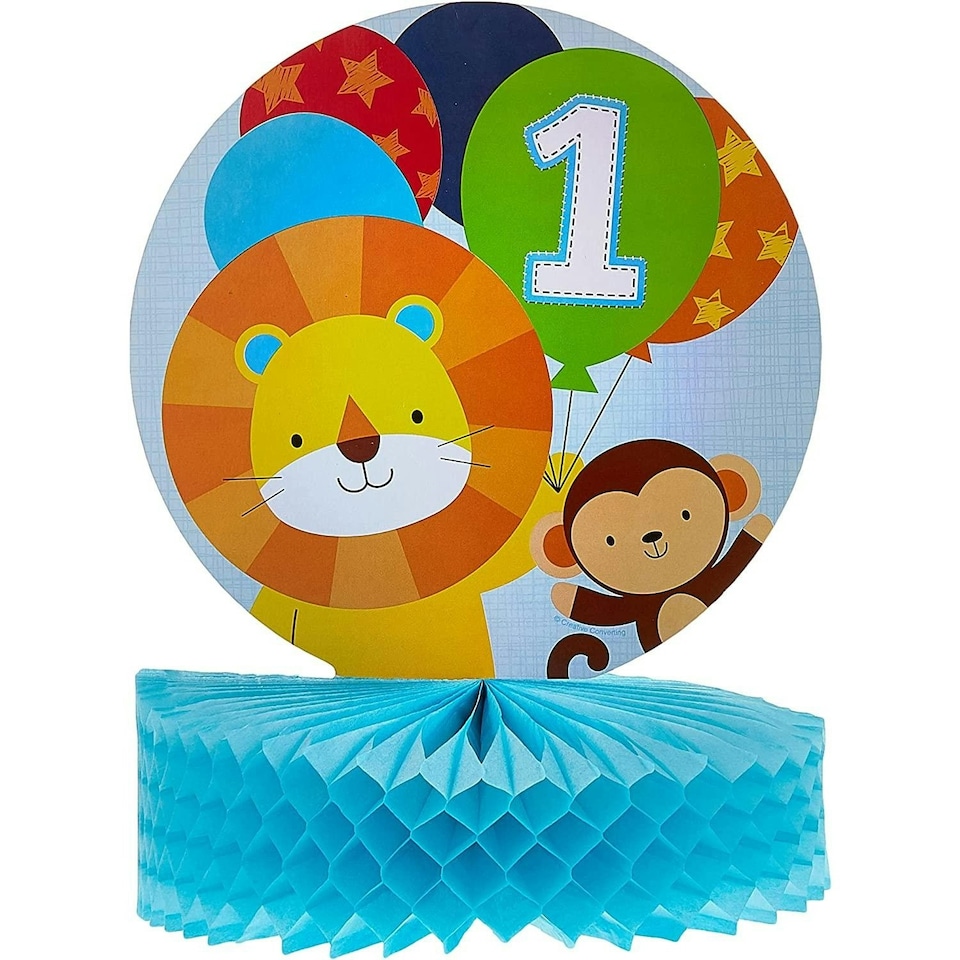Creative Party Honeycomb Zoo Animals Party Centrepiece - Multicoloured - One Size