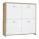 image 1 of Best Chest Storage Cabinet with 4 Doors in Artisan Oak/White