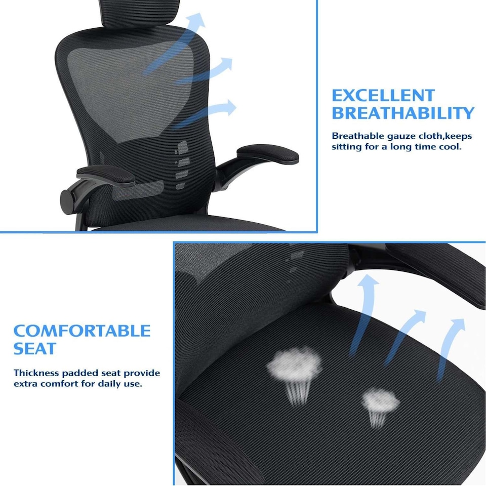image 1 of Ergonomic Gaming Office Chair Computer Desk Swivel Leather Chair