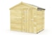image 1 of 8 x 7 Feet Apex Security Shed - Single Door - Wood - L214 x W231 x H217 cm | Brown