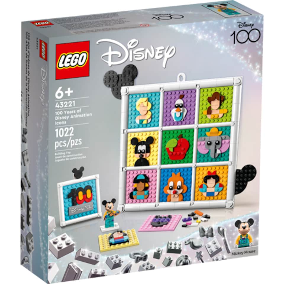 LEGO Disney Classic 43221 100 Years of Disney Animation Icons