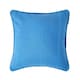 image 1 of Homescapes Cotton Rajput Ribbed Blue Cushion Cover - 60 x 60 cm | Blue | Blue | 60 x 60 cm
